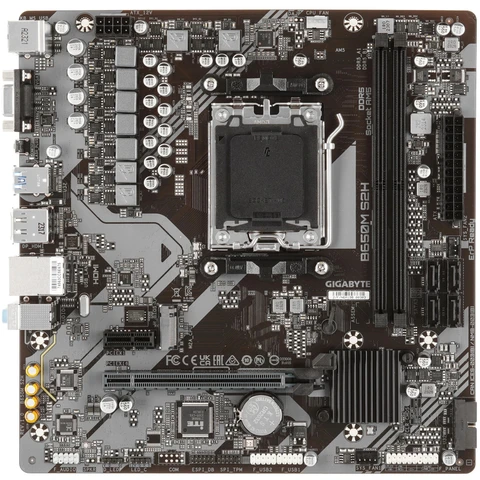 Материнская плата Gigabyte B650M S2H, AM5, B650, 2xDDR5, mATX