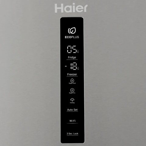 Холодильник Haier C2F636CXMVU1 серебристый (364 л, No Frost, дисплей, 59.5 см х 190.5 см х 67.2 см) 