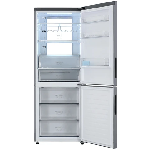 Холодильник Haier C4F744CMGU1 серебристый (439 л, No Frost, дисплей, 70 см х 190 см х 68.2 см) 