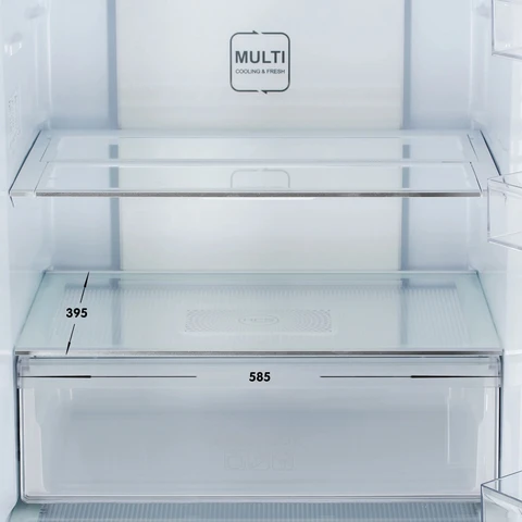 Холодильник Haier C4F744CMGU1 серебристый (439 л, No Frost, дисплей, 70 см х 190 см х 68.2 см) 