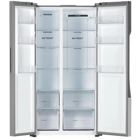 Холодильник Haier HRF-535DM7RU серебристый (504 л, No Frost, дисплей, 90.8 см х 177.5 см х 64.7 см) 
