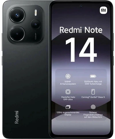 Смартфон Xiaomi Redmi Note 14 6/128 Midnight