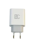 СЗУ USB/Type-C BC C62 (18W, QC3.0, PD, 2 порта) Белый