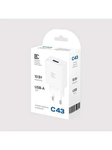 СЗУ USB BC C43 (10W) Белый 