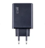 СЗУ USB/Type-C GaN (65W, QC3.0, PD, 2 порта) Черный