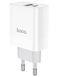 СЗУ USB/Type-C Hoco C80A (20W, QC3.0, PD, 2 порта,) Белый