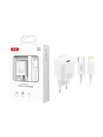 СЗУ Type-C XO L148 (30W, PD) Белый 