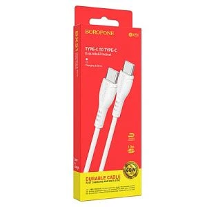 Кабель USB - Type-C Borofone BX51 (3A) Белый 