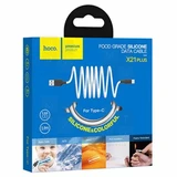 Кабель USB - Type-C Hoco X21 Plus (3A, силикон, термостойкий) Белый