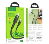 Кабель USB - Type-C Hoco U117 (3A, с функцией интеллектуального отключения, индикатор, оплетка нейло