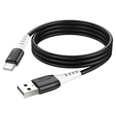 Кабель USB - Type-C Hoco X82 (3A, силикон, термостойкий) Черный
