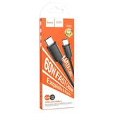 Кабель Type-C - Type-C Hoco X88 (5A, 60W) Черный