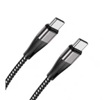 Кабель Type-C - Type-C BC X57 (5A, оплетка нейлон) Черный