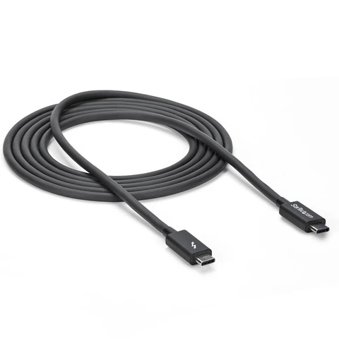 Кабель Type-C - Type-C Thunderbolt 3 (100W, PD, 2 м) (тех.упак.) Черный