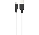 Кабель USB - Lightning Hoco X21 Plus (2.4A, силикон, термостойкий) Белый