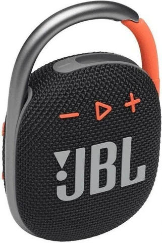 Портативная акустика JBL Clip 4 черный, оранжевый