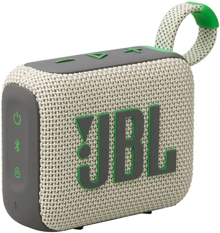 Портативная акустика JBL GO 4 бежевый, зеленый
