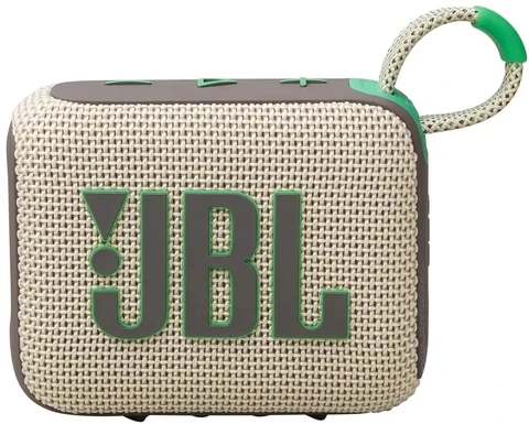 Портативная акустика JBL GO 4 бежевый, зеленый 