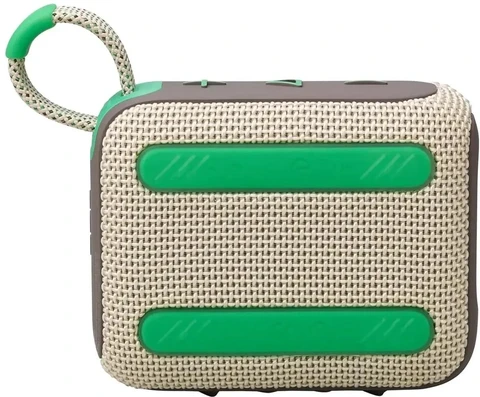 Портативная акустика JBL GO 4 бежевый, зеленый 