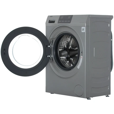 Стиральная машина Haier HW60-BP12919AS Silver инвертор, 6кг, 39.4см, серый люк 
