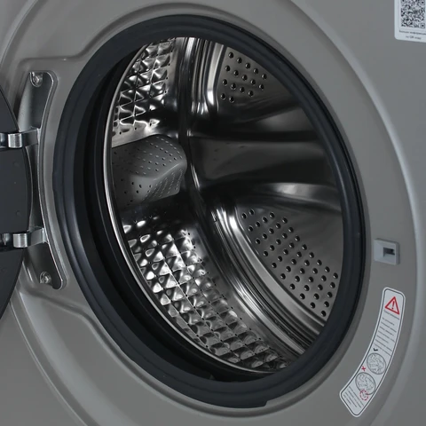 Стиральная машина Haier HW60-BP12919AS Silver инвертор, 6кг, 39.4см, серый люк 