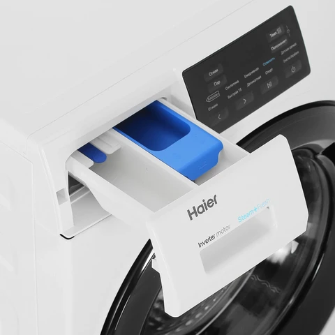 Стиральная машина Haier HW70-BP12919 White инвертор, 7кг, 39.4см, черн. люк 