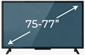 75" - 77" (191 - 196 см.)