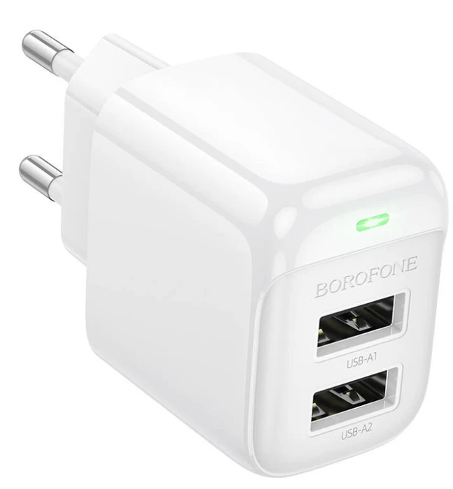 СЗУ Borofone BAS41A Potential 2.1A 12 Вт белый НФ-00002472