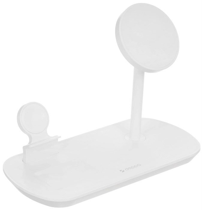Беспроводное ЗУ Deppa MagSafe 22.5Вт белая НФ-00002497