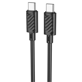 {{photo.Alt || photo.Description || 'Кабель Type-C - Type-C Hoco X88 (5A, 60W) Черный'}}