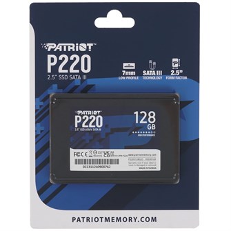 Накопитель SSD 128Gb Patriot P220 (P220S128G25) 2.5" НФ-00001808